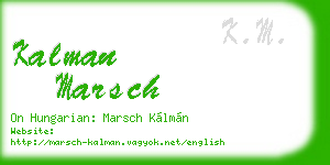 kalman marsch business card